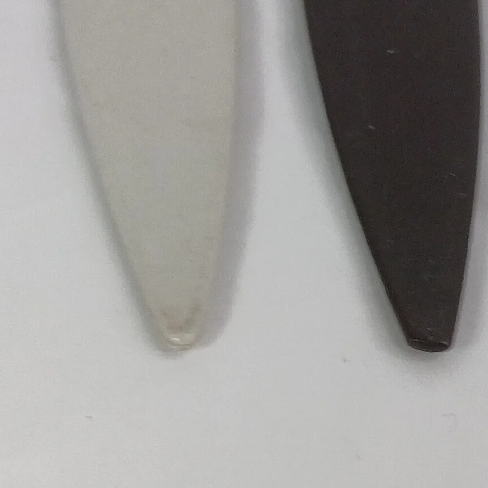 VTG Fuller Brush Company Cream Plastic Letter Opener w/ Sales Man & Sales Woman
